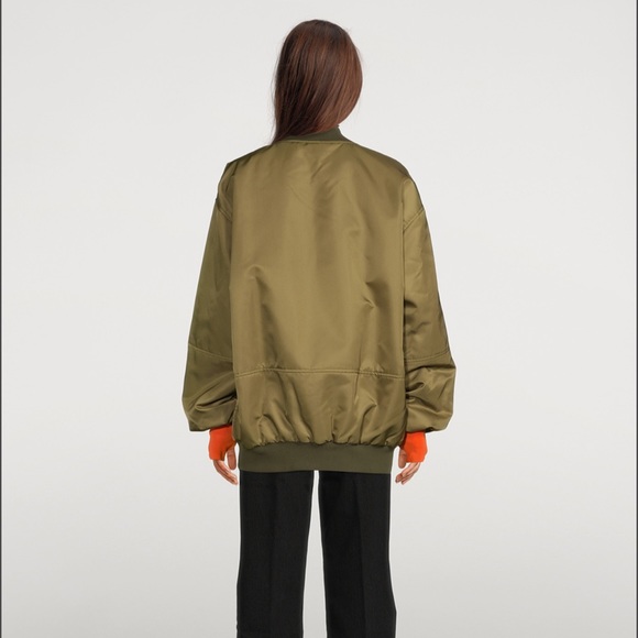 KHRISJOY SATIN BOMBER JACKET - Picture 3 of 15